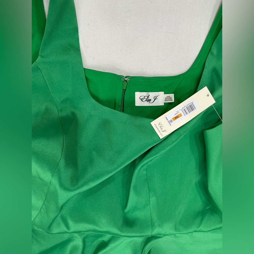 Eliza J Women's Dresses Asymmetrical Midi Green New - Picture 6 of 16